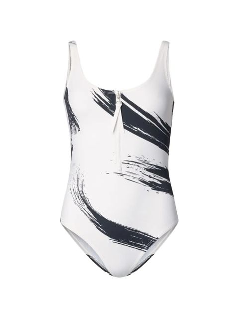 LouLou de Saison Minea zipped printed swimsuit - Neutrals - zdjęcie produktu nr 1