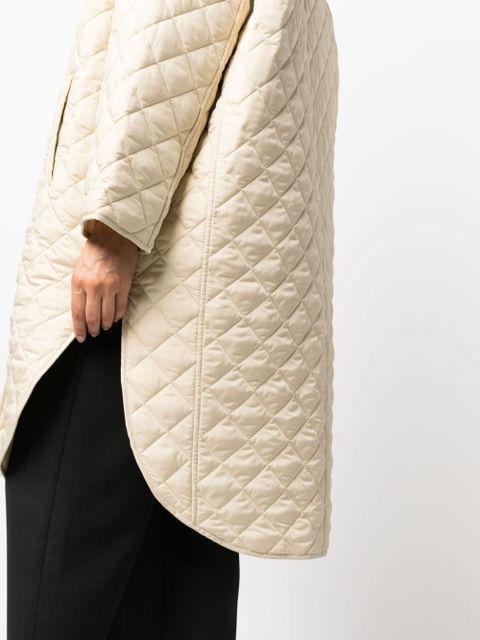 TOTEME single-breasted quilted coat - Neutrals