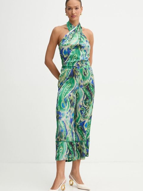 Simona Corsellini bluzka damska kolor zielony wzorzysta P25CPTO014 - zdjęcie produktu nr 2