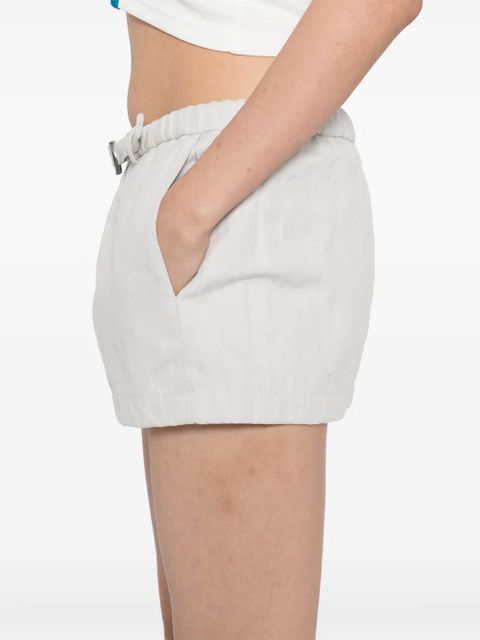 Christopher Esber crushed belted mini skirt - Neutrals