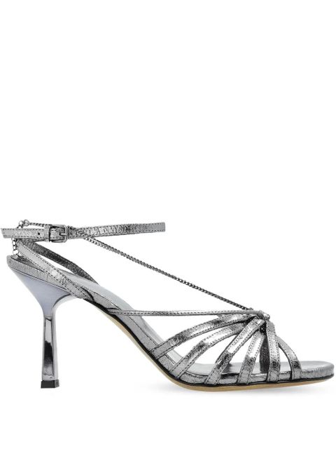 Golden Goose 95mm leather sandals - Silver - zdjęcie produktu nr 1