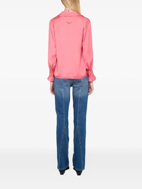 Zadig&Voltaire Thely satin-finish blouse - Pink - zdjęcie produktu nr 2