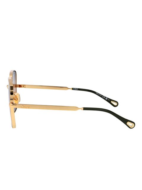 Chloé Eyewear Aly square-frame sunglasses - Gold