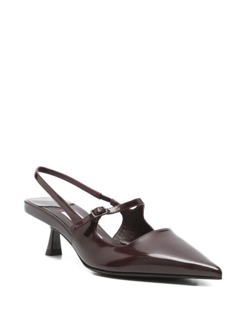Jimmy Choo 45mm slingback pointed-toe pumps - Red - zdjęcie produktu nr 2