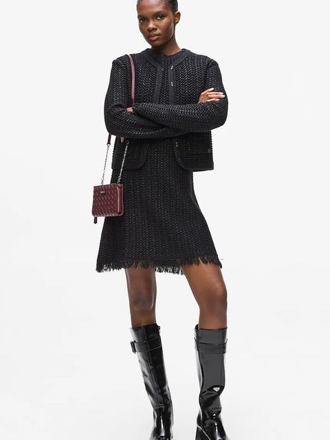 Karl Lagerfeld kardigan z domieszką wełny damski kolor czarny A4W18055