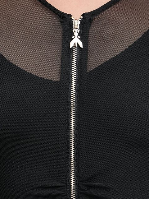 Patrizia Pepe sukienka kolor czarny maxi dopasowana 8A1502 J329