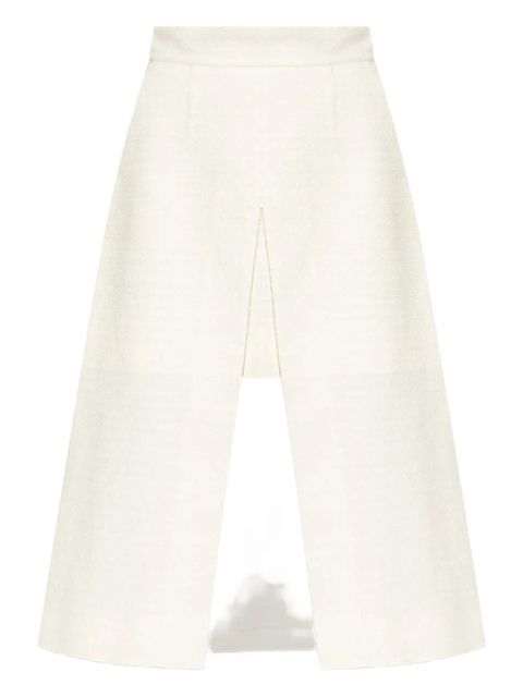 Dolce & Gabbana textured front-split skirt - White - zdjęcie produktu nr 1