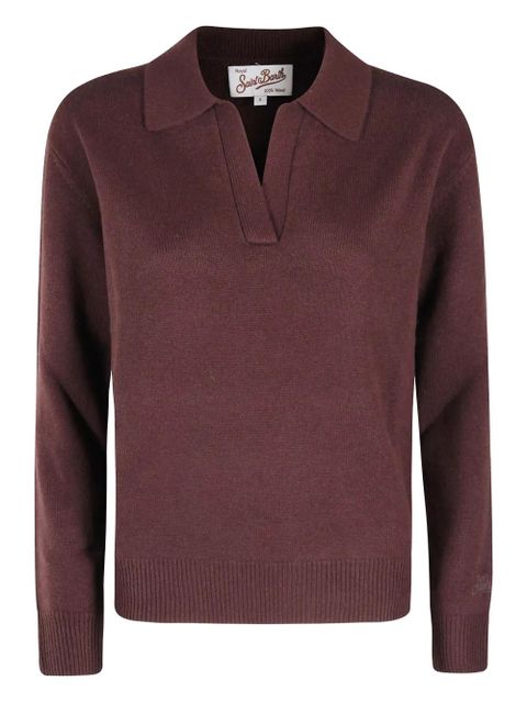 MC2 Saint Barth polo-collar sweater - Brown - zdjęcie produktu nr 1