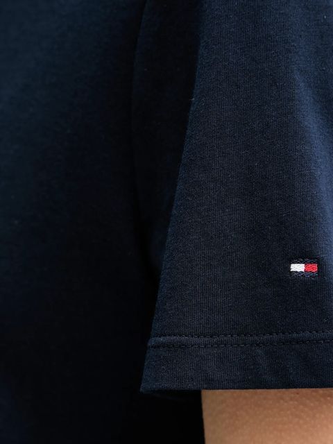 Tommy Hilfiger t-shirt bawełniany damski kolor granatowy WW0WW46120