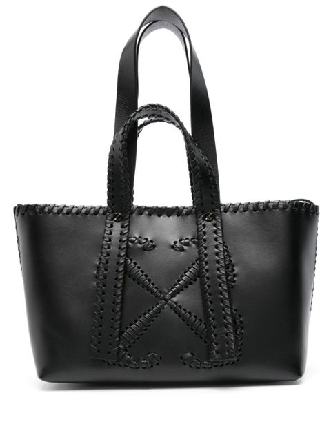 Off-White Arrows-stitch leather tote bag - Black - zdjęcie produktu nr 1
