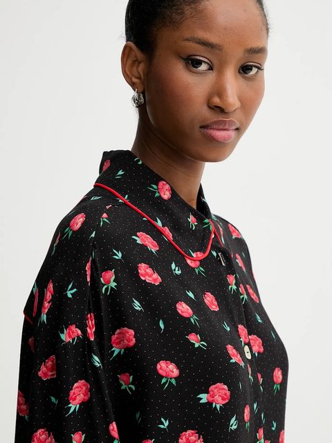 The Sleeper koszula damska kolor czarny relaxed z kołnierzykiem klasycznym PSSR03F021N - zdjęcie produktu nr 2