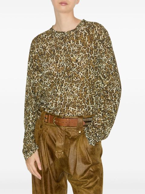 ISABEL MARANT Zakane T-shirt - Brown