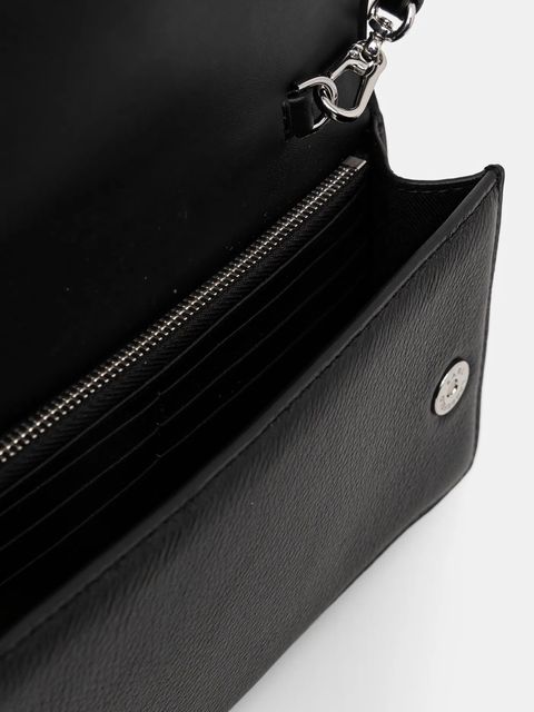 Karl Lagerfeld torebka skórzana kolor czarny A1W32037