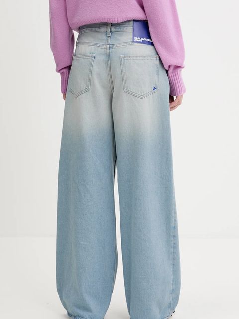 Karl Lagerfeld Jeans jeansy damskie kolor niebieski A3W10071