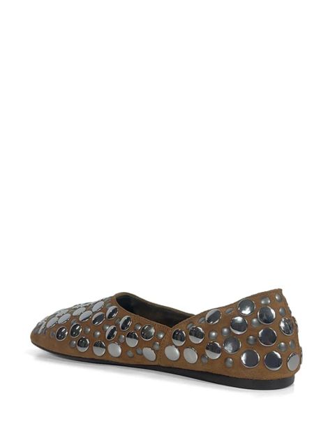 KHAITE Jane studded ballet flats - Black