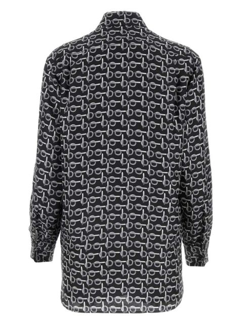 Burberry B silk shirt - Black