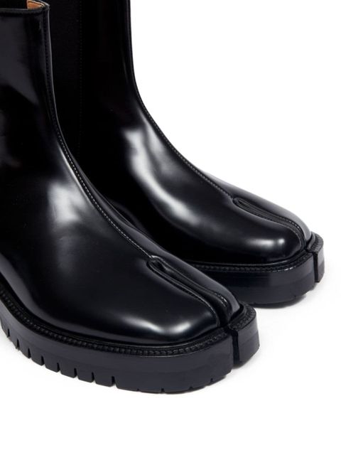 Maison Margiela Tabi leather Chelsea boots - Black