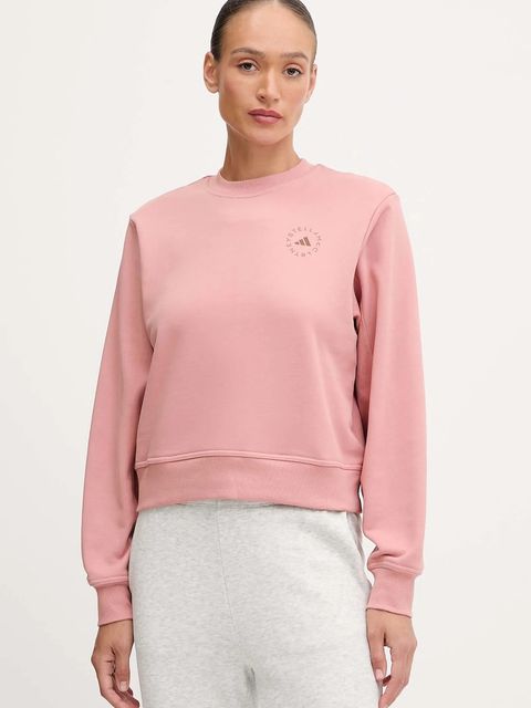 adidas by Stella McCartney bluza bawełniana damska kolor pomarańczowy z nadrukiem JX6784 - zdjęcie produktu nr 1
