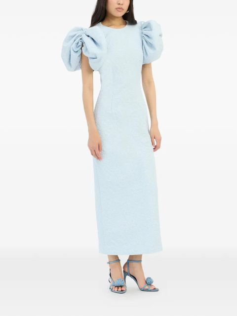 ROTATE BIRGER CHRISTENSEN puff-sleeve midi dress - Blue - zdjęcie produktu nr 2