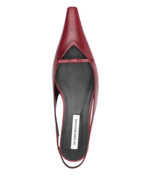 Victoria Beckham slingback pointed-toe pumps - Red