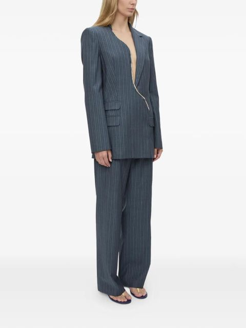 Christopher Esber Torrent pinstripe-pattern blazer - Blue