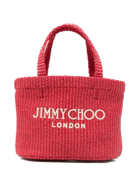 Jimmy Choo mini logo beach bag - Red - zdjęcie produktu nr 1
