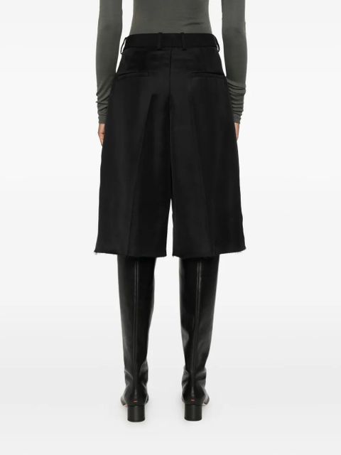 Jil Sander frayed-hem shorts - Black