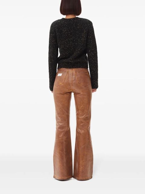 GANNI logo-embroidered crew-neck jumper - Black - zdjęcie produktu nr 2