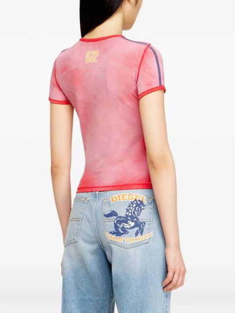 Diesel horse graphic T-shirt - Pink
