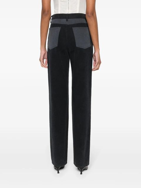 ROTATE BIRGER CHRISTENSEN two-tone tapered jeans - Black