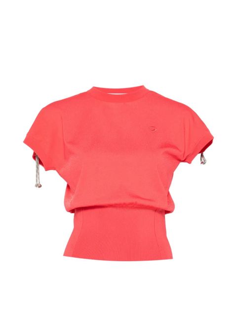 Coperni logo-embroidered drawstring T-shirt