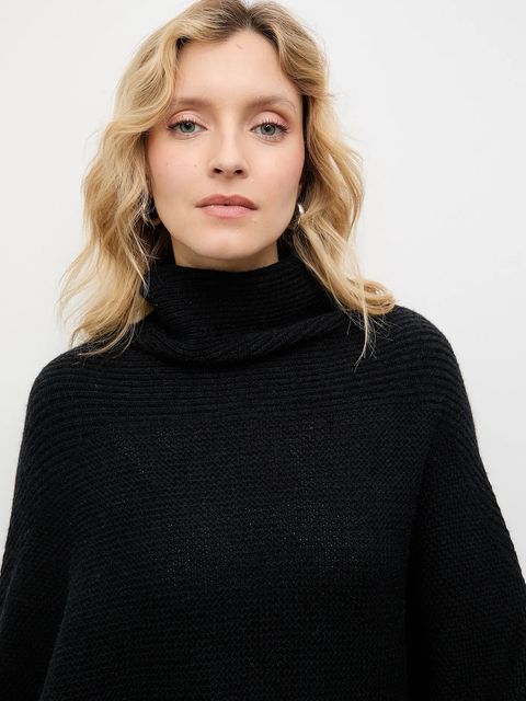 Answear.LAB sweter z kaszmirem damski kolor czarny z golfem