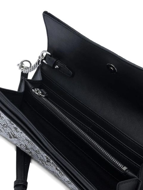 PINKO embellished chain clutch bag - Grey