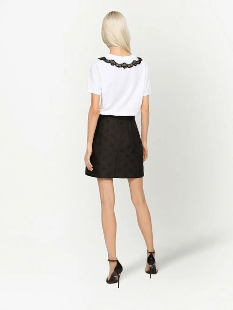 Dolce & Gabbana DG-logo jacquard miniskirt - Black - zdjęcie produktu nr 2