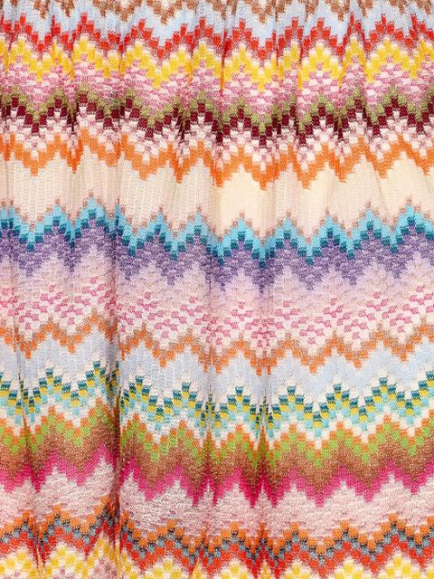 Missoni zig-zag-pattern playsuit - Pink