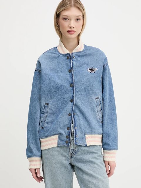 Guess Jeans kurtka bomber jeansowa - zdjęcie produktu nr 1