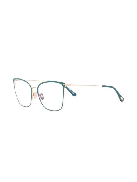 TOM FORD Eyewear cat-eye frame glasses - Green - zdjęcie produktu nr 2
