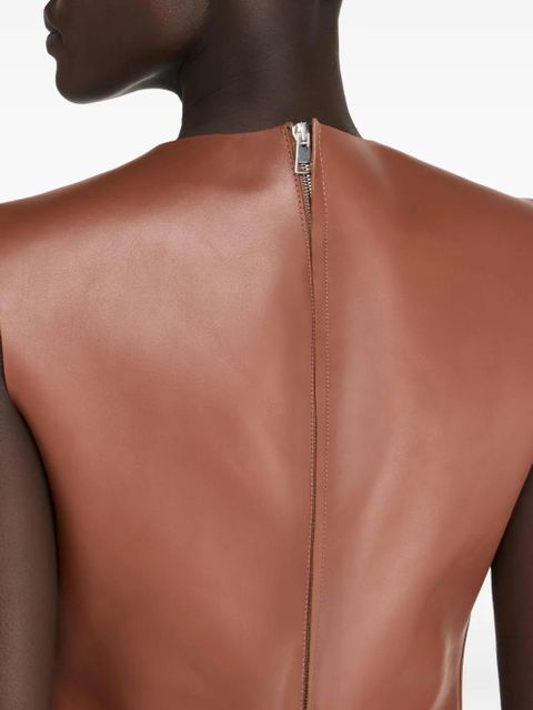 JW Anderson sleeveless leather top - Brown