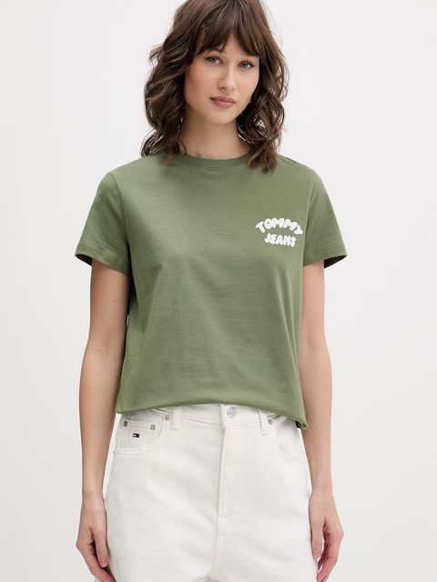 Tommy Jeans T-shirt damski bawełniany - zdjęcie produktu nr 1