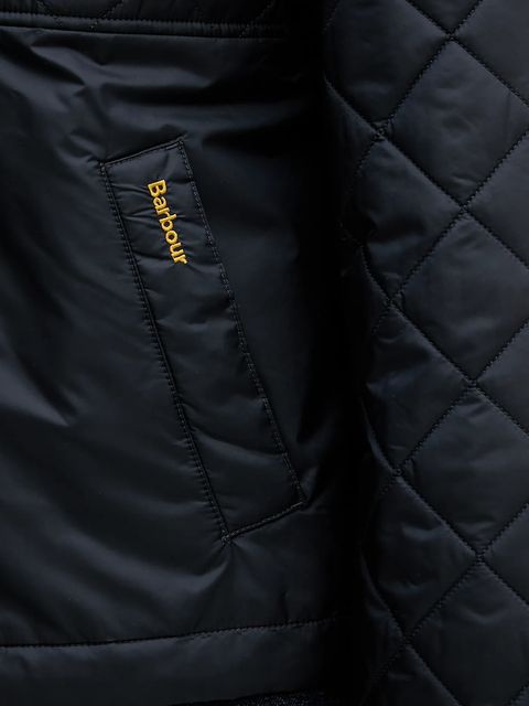 Barbour kurtka Wetherby kolor granatowy przejściowa oversize LQU1884