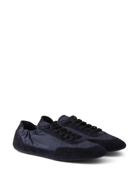 Prada Collapse Re-Nylon suede sneakers - Blue
