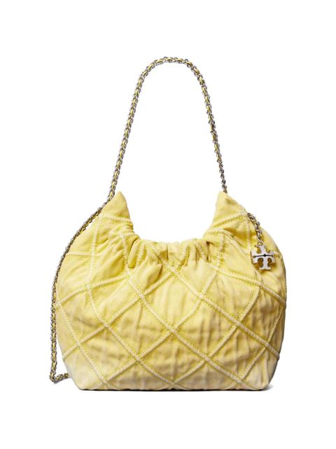 Tory Burch mini Fleming Soft Hobo bag - Yellow - zdjęcie produktu nr 1