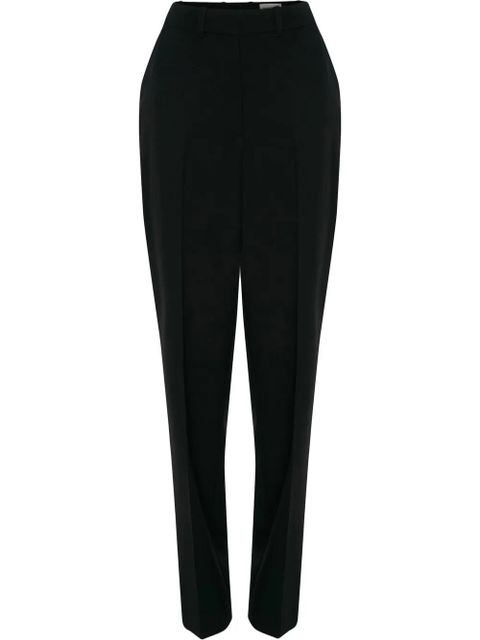 Alexander McQueen high-waisted slim-cut trousers - Black - zdjęcie produktu nr 1