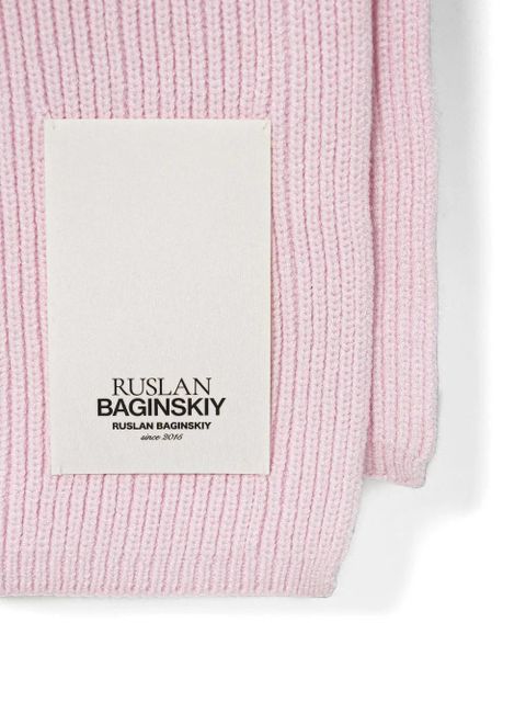 Ruslan Baginskiy logo-patch scarf - Pink - zdjęcie produktu nr 2