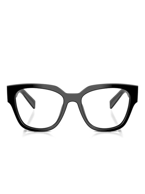Prada Eyewear round cat-eye glasses - Black