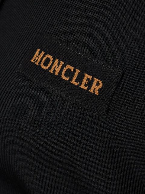 Moncler polo midi dress - Black