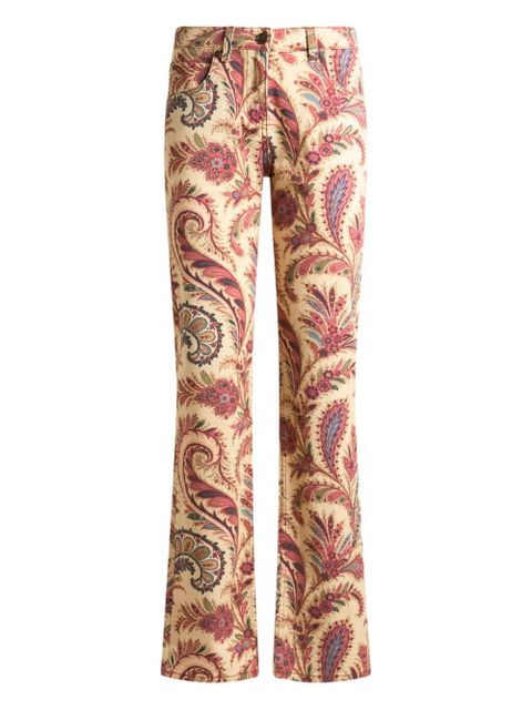 ETRO paisley-print straight-leg jeans - Neutrals - zdjęcie produktu nr 1