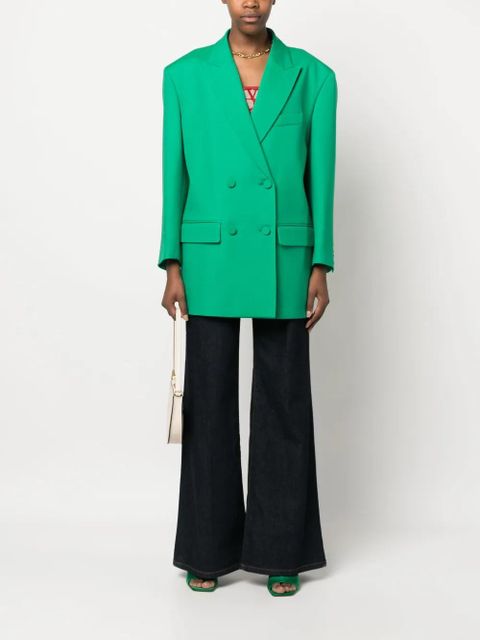 Valentino Garavani Crepe Couture double-breasted blazer - Green - zdjęcie produktu nr 2