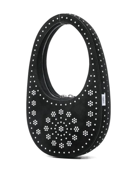 Coperni mini swipe floral-stud tote bag - Black - zdjęcie produktu nr 2