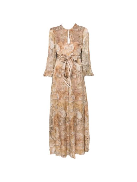 ZIMMERMANN Rebellion Sheath keyhole patterned maxi dress - Neutrals - zdjęcie produktu nr 1